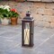Smart Solar Smart Living 16 in. Glass/Metal Siena LED Candle Lantern Bronze 84036-LC - alternate 3